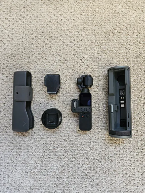 DJI Osmo Pocket - 3-Axis Gimbal Stabilizer Camera with Charging Case Bundle