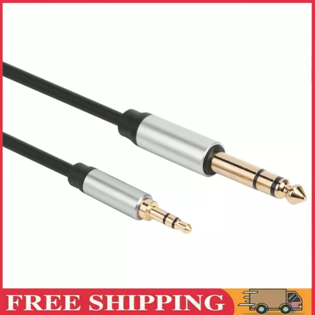 6.5 to 3.5 Jack Aux Cable Adapter for Speaker Guitar Amplifier TRS Aud