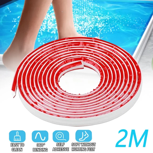 Wassersperre Für Dusche & Bad – Flexibel, Selbstklebend, 100 Cm Lang – Hält Wasser Sicher Zurück