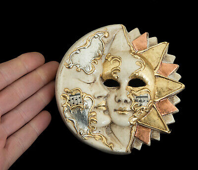 Mask Ceramic from Venice - Moon And Sun - Decoration Wall - 1876 XX3 2