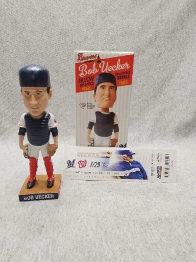 Bob Uecker Milwaukee Braves Brewers Catcher 2012 SGA Bobblehead Mr Baseball HOF