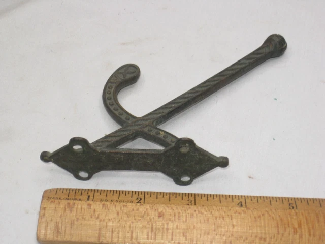 vintage antique wall hook ornate decorative decor architectural hanger hardware 7