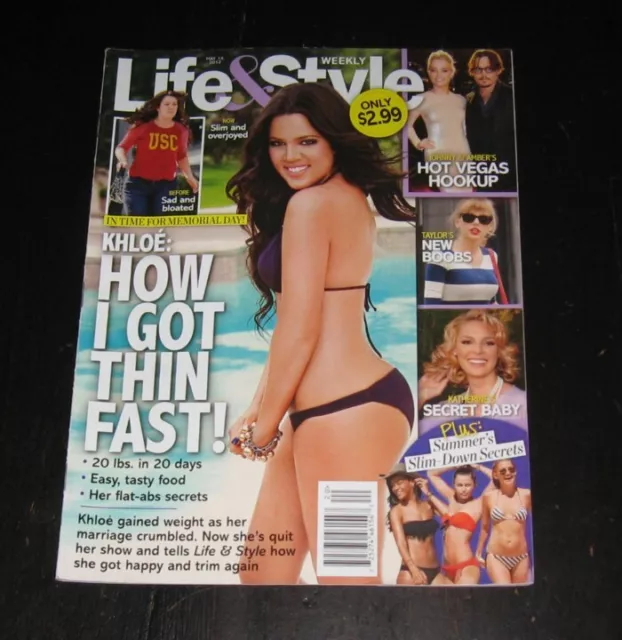 Life & Style magazine KHLOE KARDASHIAN Sarah Hyland JOHNNY DEPP Cory Monteith