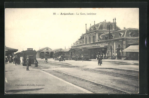 CPA Argentan, La Gare, intèrieur, La Gare