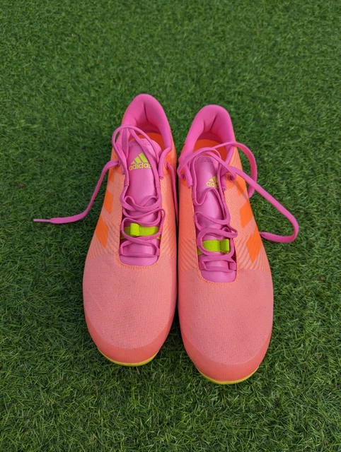 Adidas road cycling shoes EU42.5 UK8.5 pink/peach/purple SPD-SL (3-bolt)