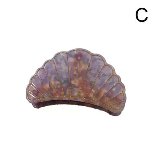 Sea Shell Hair Clip Claw Acetate Resin Grips Hairpin Accessories Women Girl