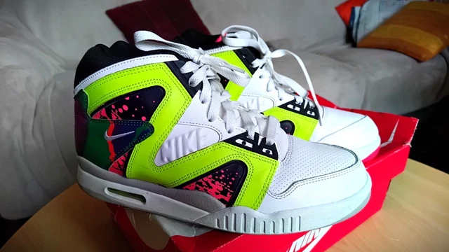 NIKE AIR TECH Challenge Hybrid White Volt 2014 Andre Agassi EUR 160 00 PicClick FR