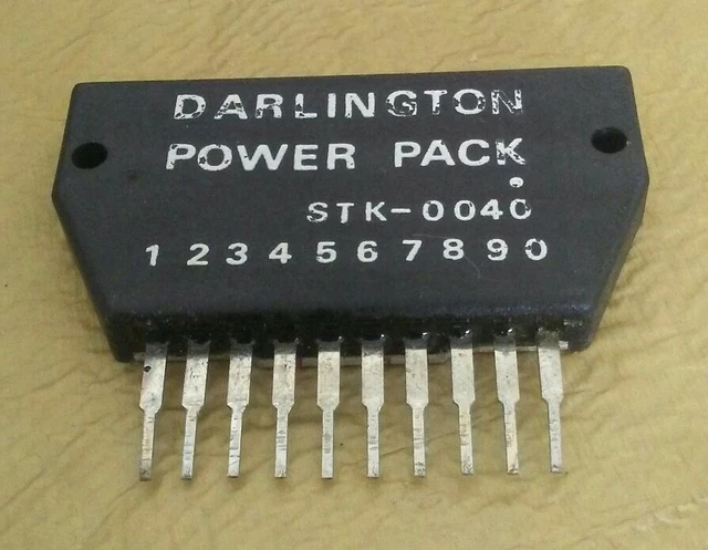 Hybrid-IC STK0060 Darlington Power Pack – 64x40mm Gehäuse, 60W, Für Audio-Verstärker
