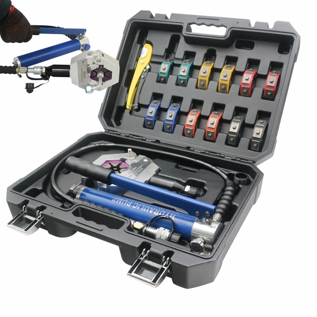 Hydraulic Hose Crimper Kit Separable Aluminum Pump Air Conditioner Repair Tool
