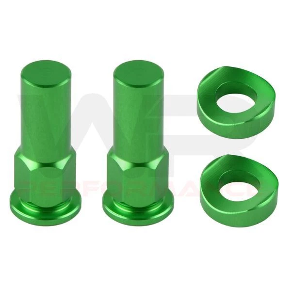Rim Lock Nut Bolt Set Green for Honda CRF125 F CRF150F CRF150R