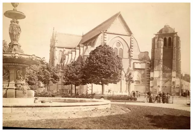 France, Orléans, Église Saint-Paterne Vintage albumen print, Photo. Neurdein T