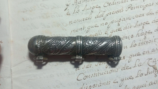 Al-Andalus - Fabuloso Unguentario De Plata Arabe - Siglos Xii-Xiv -Ancient Islam