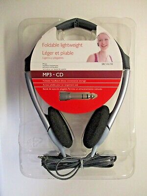 Philips SBC HL150 Auriculares Plegable Ligero MP3 CD Walkman en paquete abierto