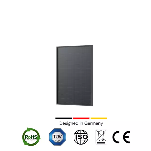 Cansolar Solarmodul Solarpanel Full Black Shingled Mono 50 Watt