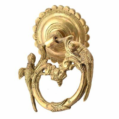 NUOVO RARO fatti a mano in ottone dea Porta Maniglie 15.24 cm Golden 1 pezzi 