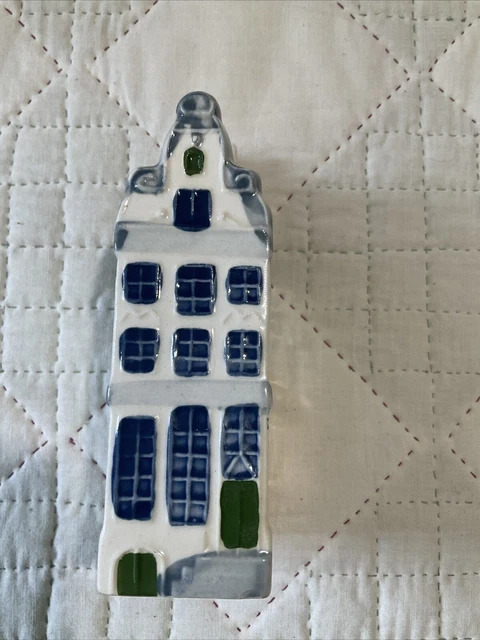 Vintage Delft KLM Bols Blue Miniature House Collectible, No. 91