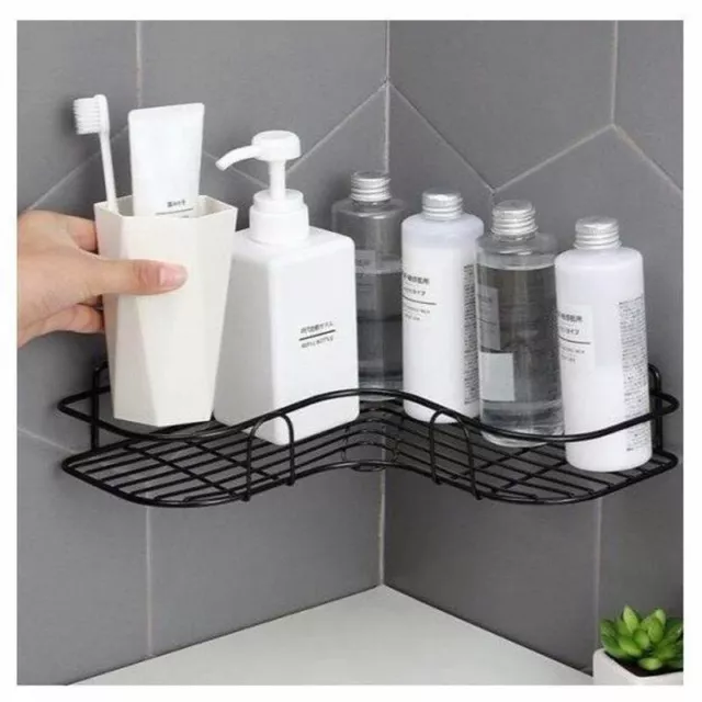 Shower Caddy Shelf Bathroom Corner Bath Storage Holder Organizer Triangular Rack