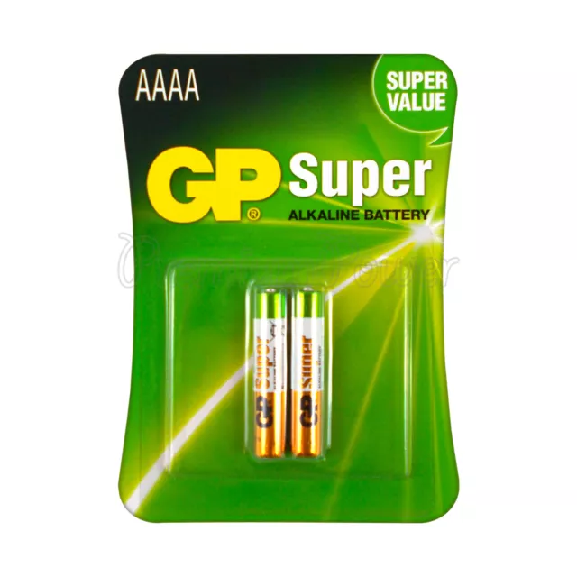 2 X GP Alcaline Super AAAA Piles LR8D425 1.5V MX2500 LR61 Paquet De 2