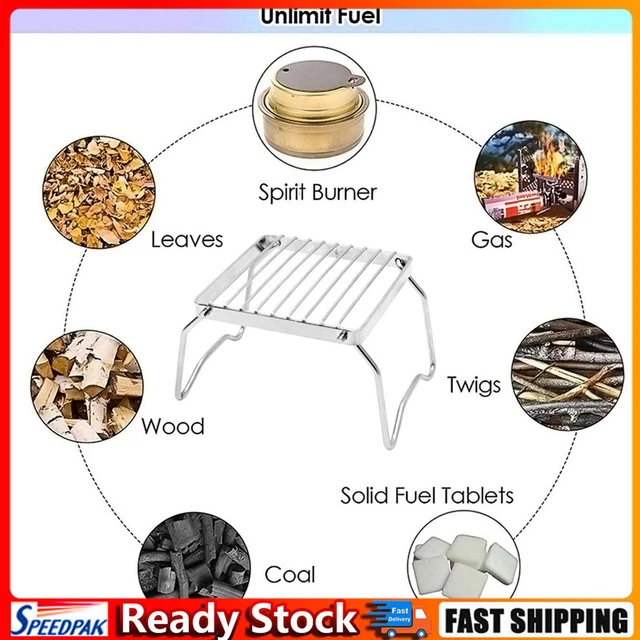 Gas Stove Stand Rack Lightweight & Stainless Steel Mini Foldable Stove Bracket