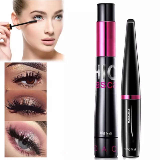 4D Mascara Silk Fibre Eyelash Waterproof Extension Volume Make Up Long Lasting