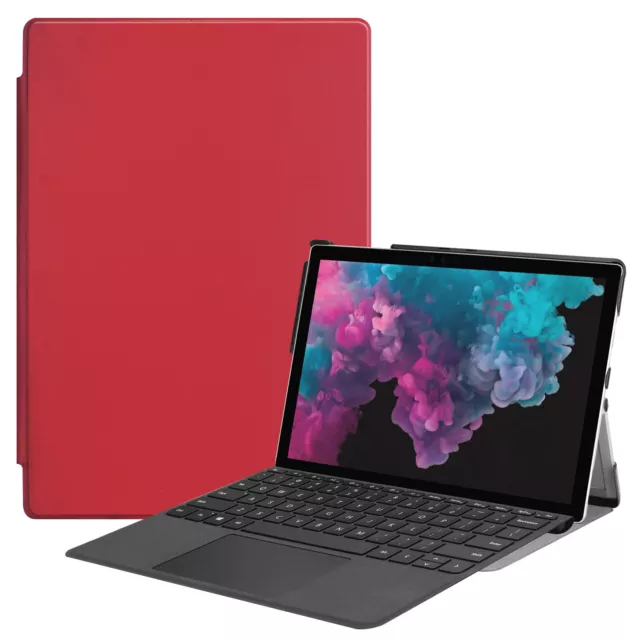 Schutzhülle für Microsoft Surface Pro 4 5 6 7 mit 12.3 Zoll Slim Case Rot