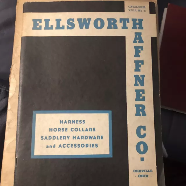 Vintage 1940 Ellsworth Haffner Co, Catalog Vol. 5 With Introduction Letter