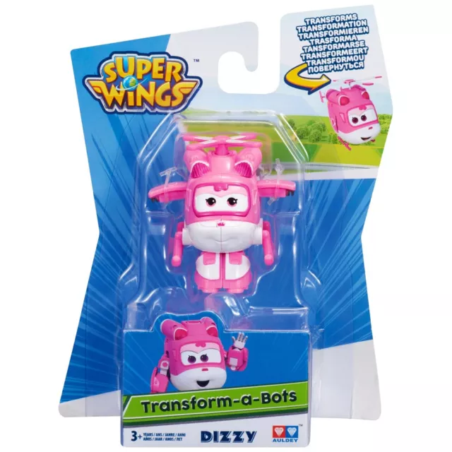 Super Wings Dizzy Plane Flugzeug Transform-a-Bots 5cm Figur Alpha Group