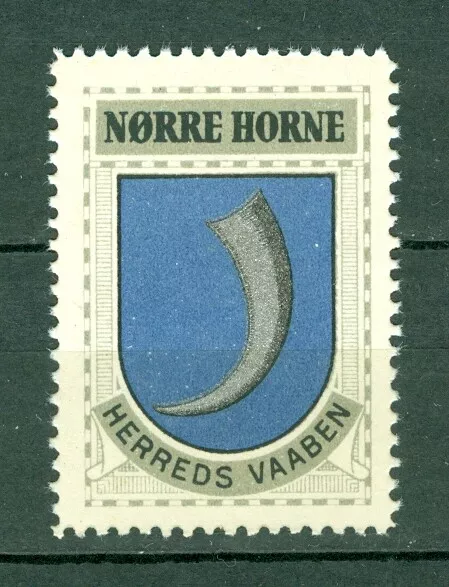 DENMARK. 1940/42 POSTER Stamp. MNG Coats Of Arms: District: Norre Horne ...