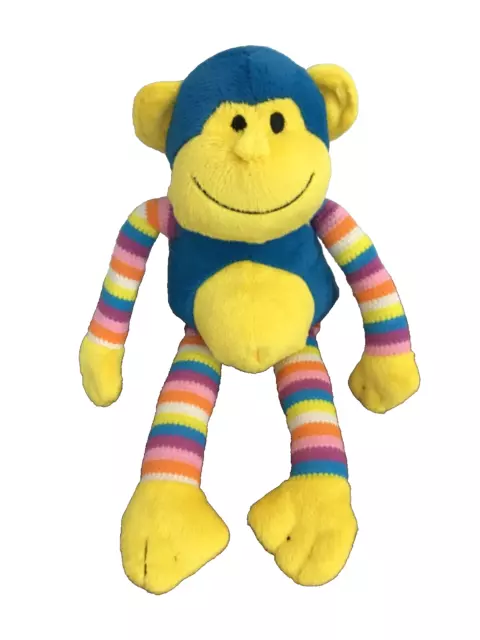 Blue Striped Monkey Plush Toy Teddytime