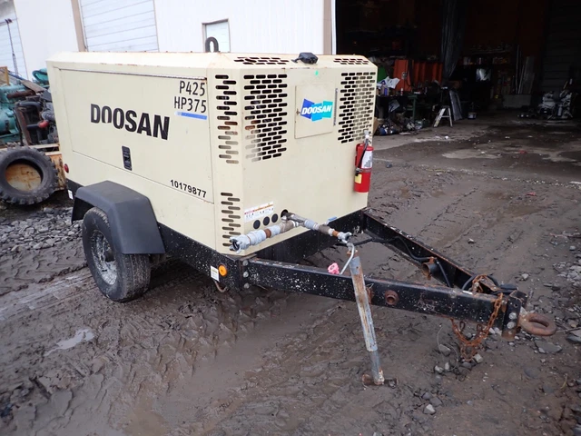 2013 Doosan P425/HP375 T4I Air Compressor 375 CFM 150 PSI! LOW HOURS! Cummins