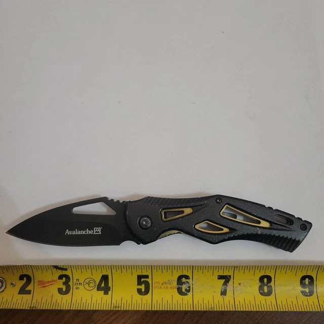 AVALANCHE PLAIN EDGE blade liner lock pocket knife Lot162 5.50 PicClick