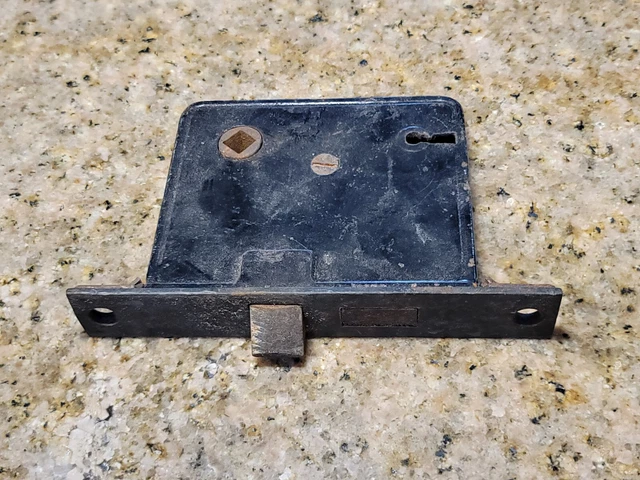 Vintage Door Mortise Lock Salvage Hardware Skeleton Keyhole Mechanism