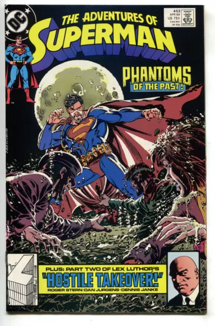 Adventures Of Superman 453 DC 1989 NM Dan Jurgens Jerry Ordway Lex Luthor