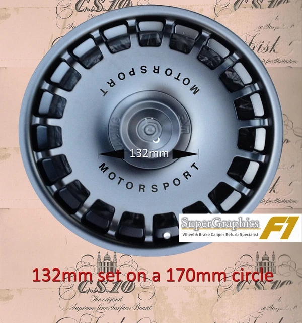 JANTE DÉCALQUE AUTOCOLLANT Pour OZ Course Courbé Dessus Du Bas De Bord x4 Set EUR 28,51 - FR