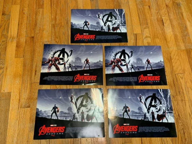 Marvel Avengers End Game New Poster 11" X 16" Memorabillia Imax Movie (5) Lot