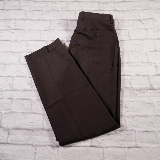 NWT LOUIS RAPHAEL Mens 38 Black 100% Wool Raw Hem Pleated Dress Pants MSRP  $90 $24.98 - PicClick