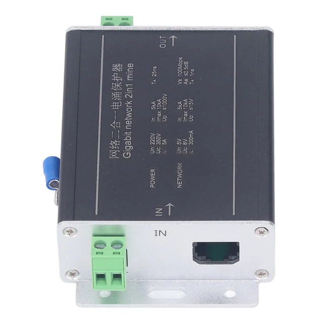 Parafoudre Large Application 220 V DC Gigabit Ethernet Parasurtenseur Pour