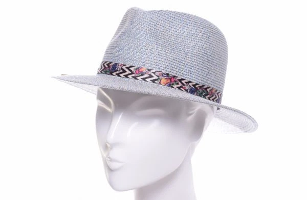 Cappello di paglia Mayser Nane lino canapa sky colorato UV 80 estate cappello arrotolabile cappelli