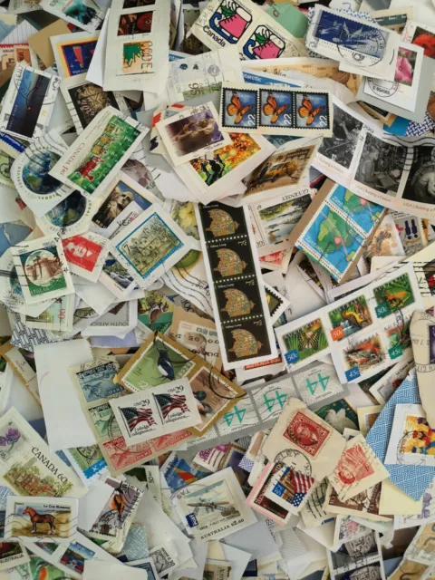 1kg Foreign/World Stamps Kiloware