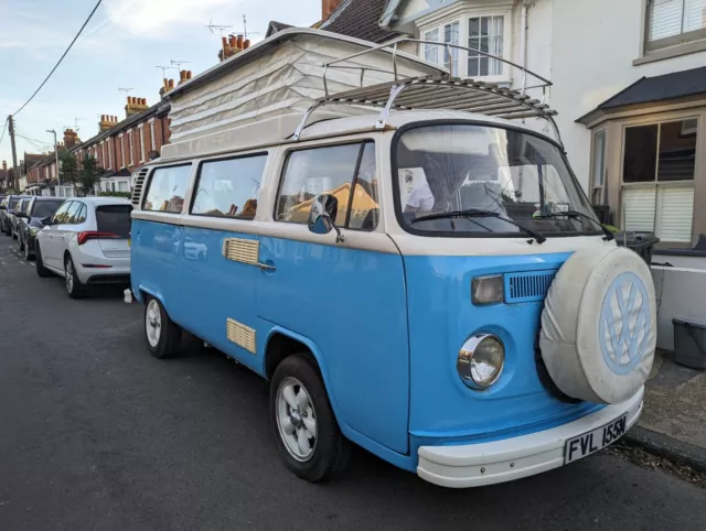 VW T2 Camper Van 1973. MOT and tax exempt. Refurbished Engine