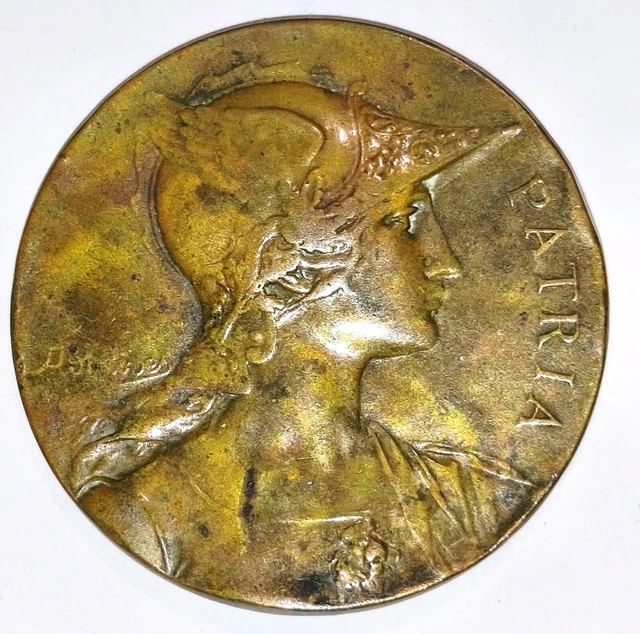 Médaille Cyclisme Veloce-Club Vésubien, Président Jobard, 1899, Argent