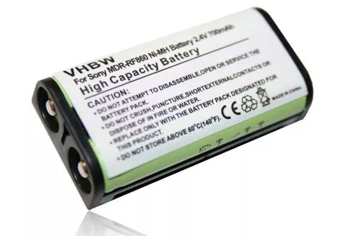 Batterie pour Sony MDR-RF810 MDR-RF4000K MDR-RF4000 MDR-RF810R 700mAh 2,4V