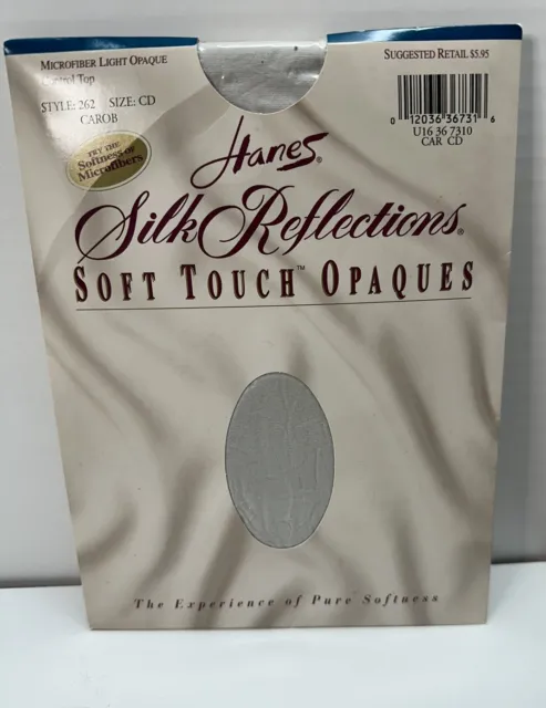 VTG Hanes Silk Reflections Soft Touch Opaques Color CAROB SZ CD Style 262