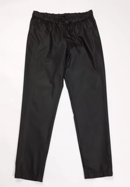 Calvin klein pantalone eco pelle donna L usato nero slim sexy hot relaxed T2847