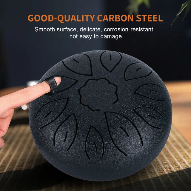 Steel Tongue Drum Kit 11 Tone Ethereal WorryFree Sanskrit Hand Pan Percussio FST