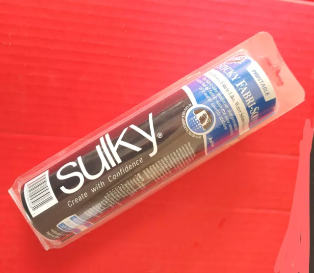 New Sulky 457-08 Sticky Fabri-Solvy Stabilizer-8" x 6yd White Heavy