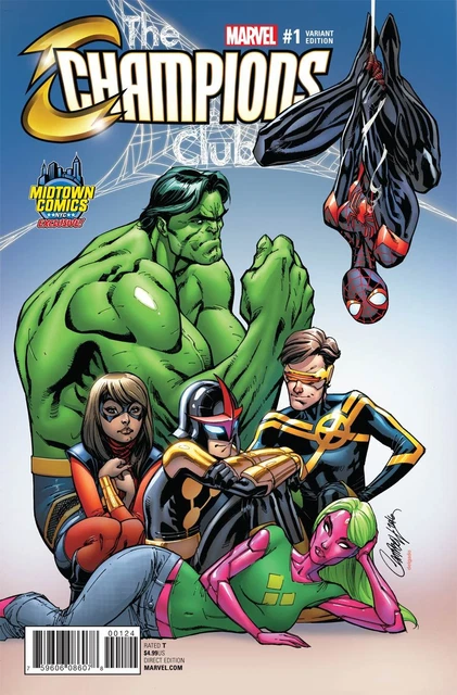 Champions 1 J Scott Campbell Midtown Color Variant Nm