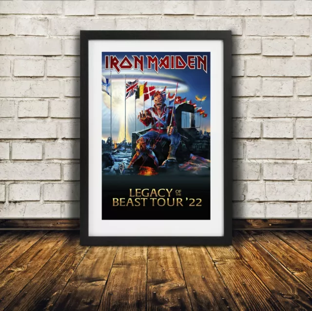 Iron Maiden Legacy of the Beast Tour '22  - High Quality Premium Poster Print