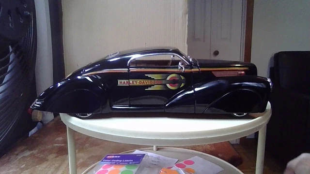 promo Harley-Davidson 1939? lincoln zepher Street Rod Die Cast Bank 1:24 Scale