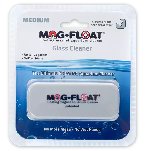 Mag-Float 125 Medium Glass Algae Magnet w/ Scraper option Aquarium Scrubber